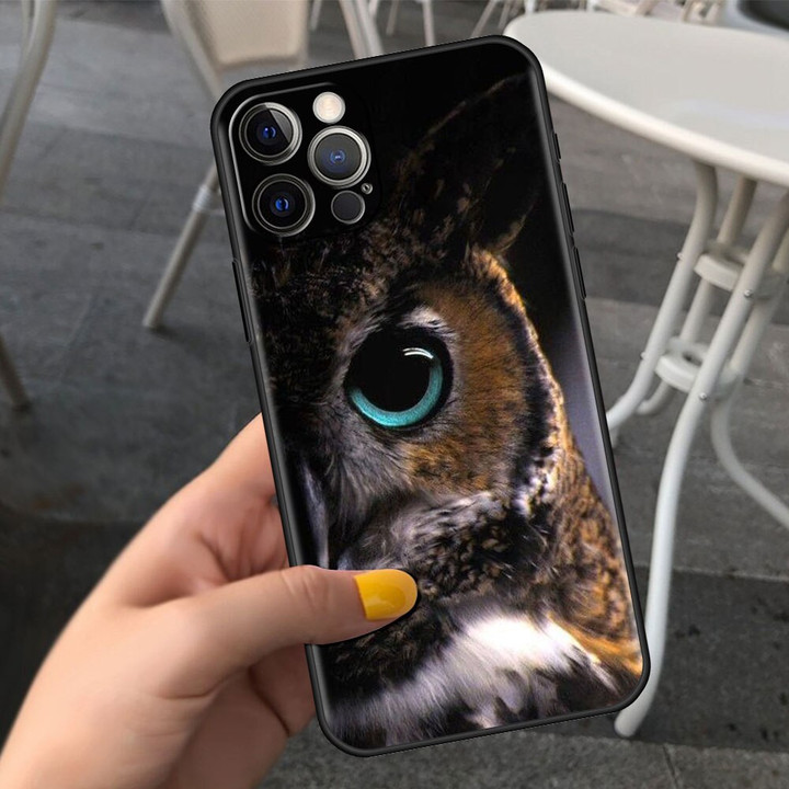 Black Camouflage Owl Case For Apple iPhone