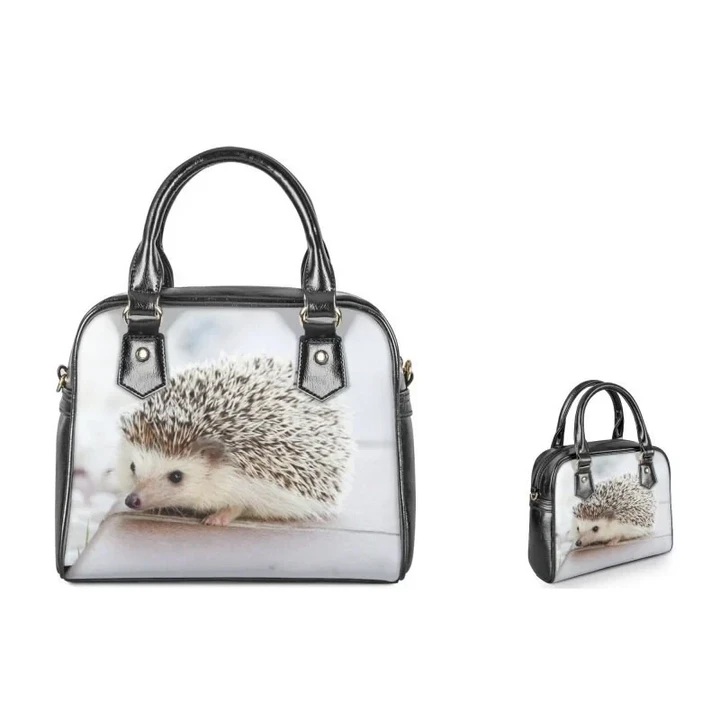Hedgehog Leather Shoulder Handbag | Lady Casual Top-handle Crossbody Bag Set