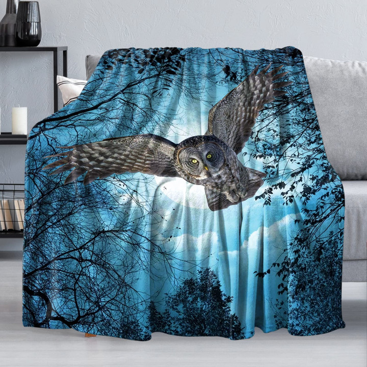 Super Comfort Soft Warm Lightweight Owl Blanket