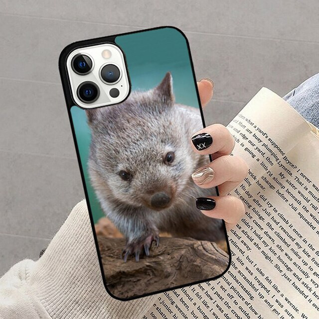 Cute Baby Wombat Phone Case For iPhone 14 13 12 Mini 11 Pro Max SE 2020 5 6S 7 8 Plus X XS Max XR Cover Shell