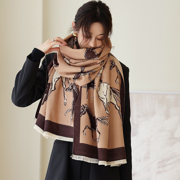 Luxury Horse Design Women Scarf