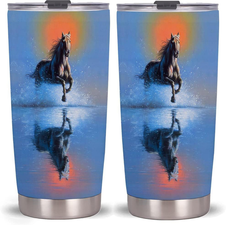 Horse 20oz Stainless Steel Tumbler with Lid
