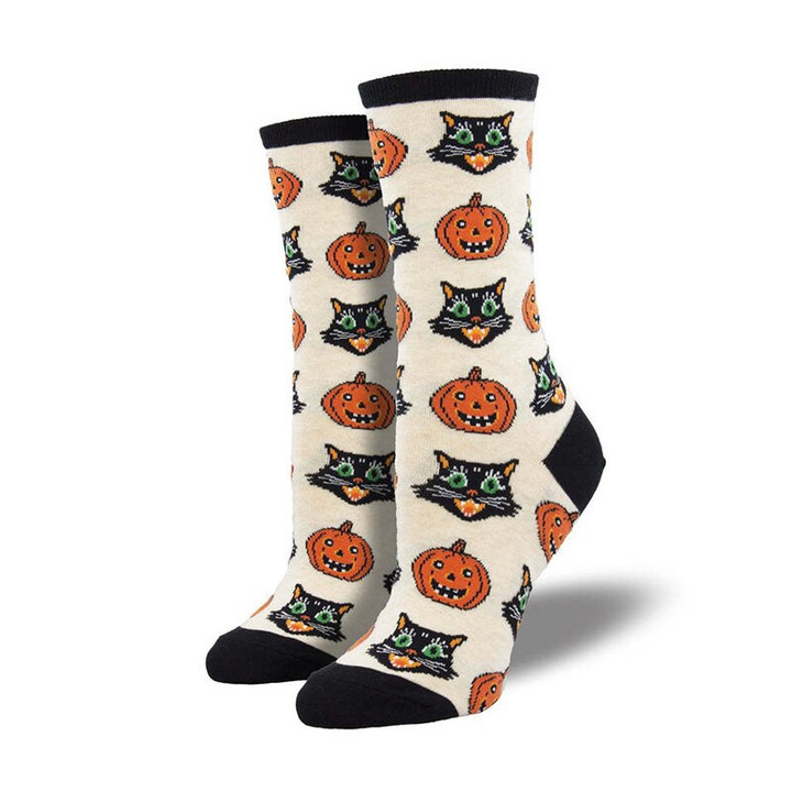Halloween Winter Warm Socks Tide Socks Unisex Gifts Pumpkin Printed