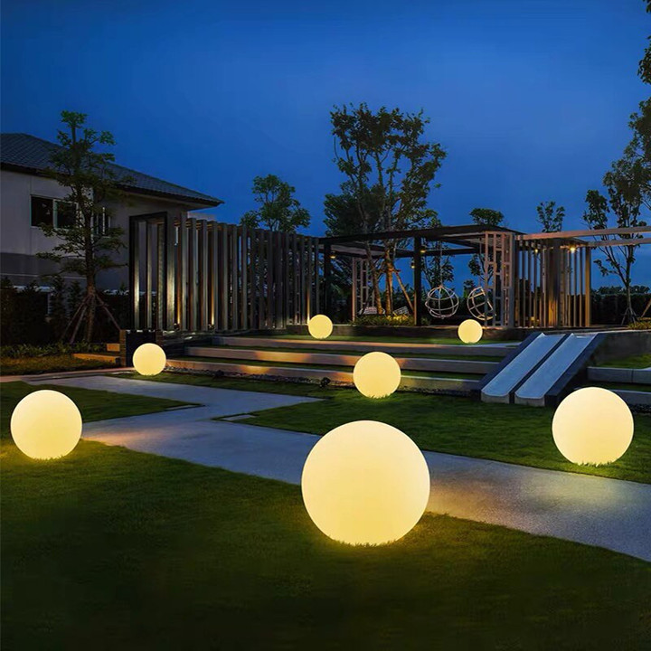 Outdoor LED Garden Ball Lights Remote Control Floor Street Lawn Lamp Swimming Pool Wedding Party Holiday Home Decoration