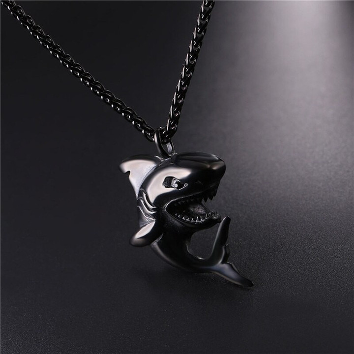 Rock Fashion Personality Men's Shark Necklace