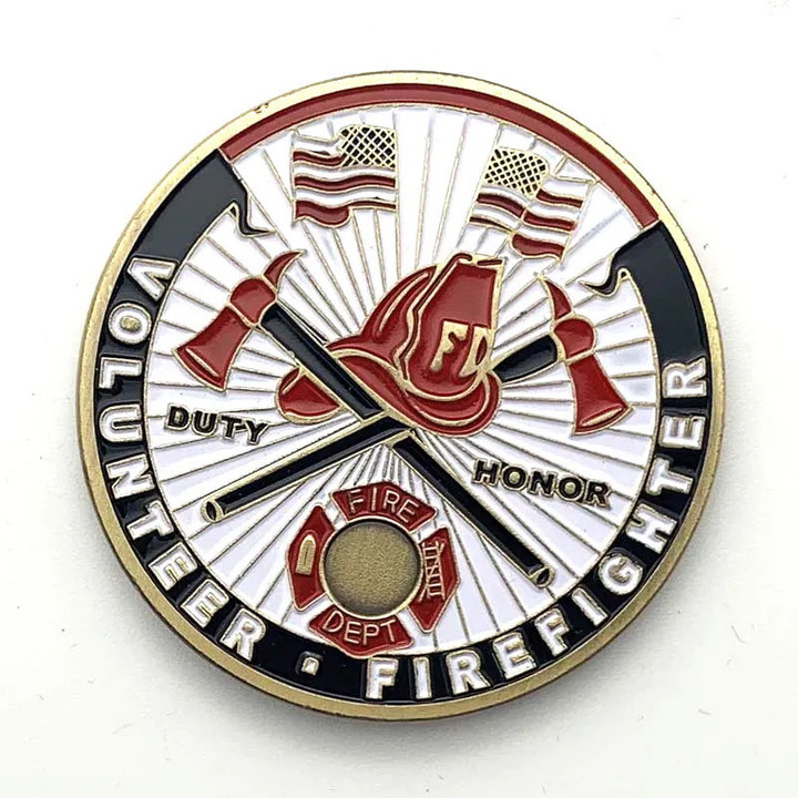 American Firefighters Plating Bronze Commemorative Medal Collection Coins Commemorative Coins