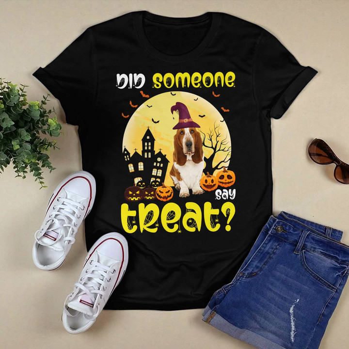 Did Someone Say Treat Basset Hound Halloween T-shirt, Hoodie, Sweatshirt