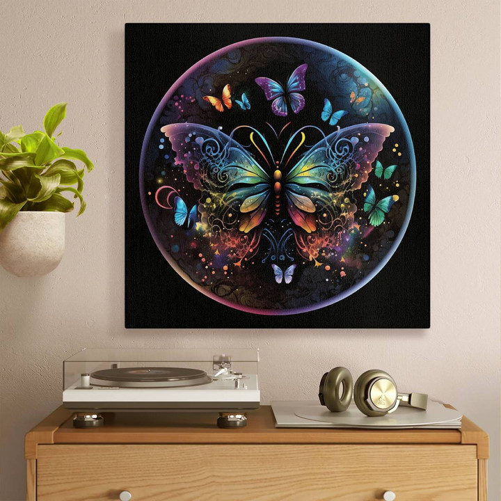 Beautiful Butterfly Square Canvas
