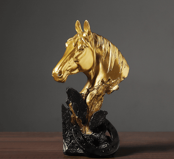War Horse Bronze Horse Head Power Horse Resin Crafts