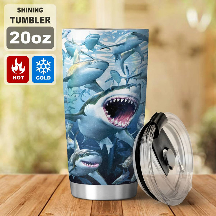 Beautiful Sharks Tumbler 20oz