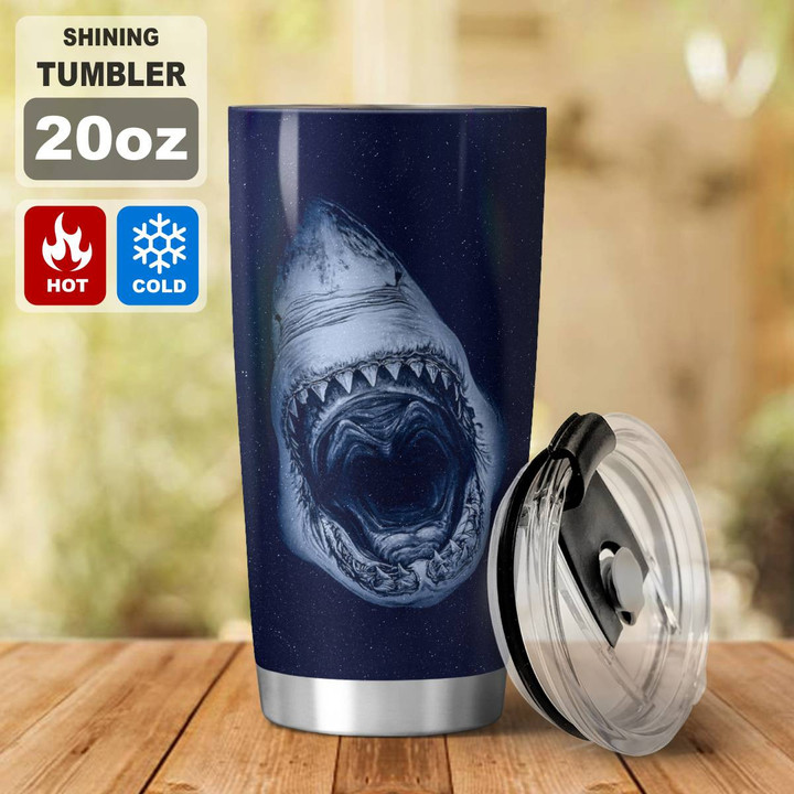 Great White Shark Tumbler 20oz and 30oz