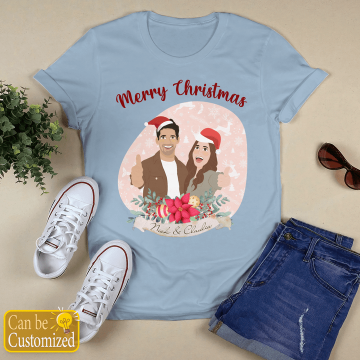 Custom Christmas couple image