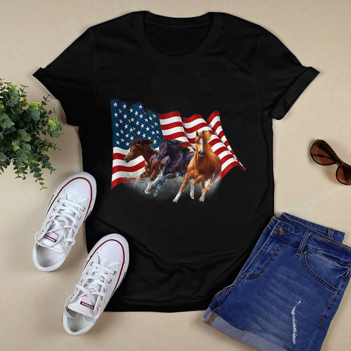 Horse With USA Flag Horse T-shirt, Hoodie, Sweatshirt
