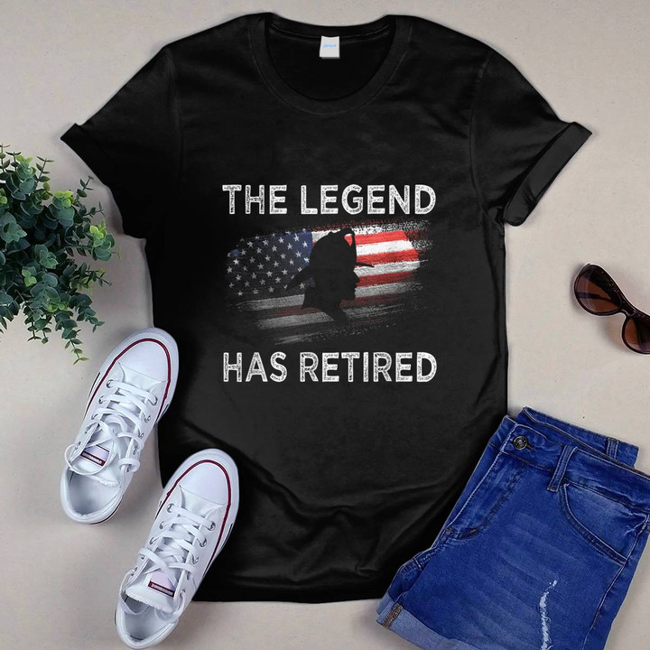 The Legend Has Retired Firefighter T-shirt, Hoodie, Sweatshirt