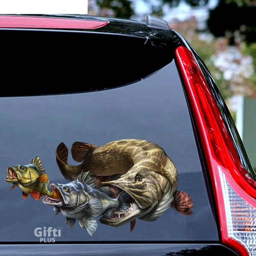 Fish Art Car Sticker