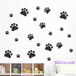 Cute Dog footprints Wall Stickers home decor for kids rooms cupboard decoration Decals PVC sticker