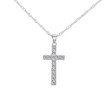 Fashion Female Cross Pendants Rhinestones Crystal Jesus Cross Pendant Necklace Jewelry for Women