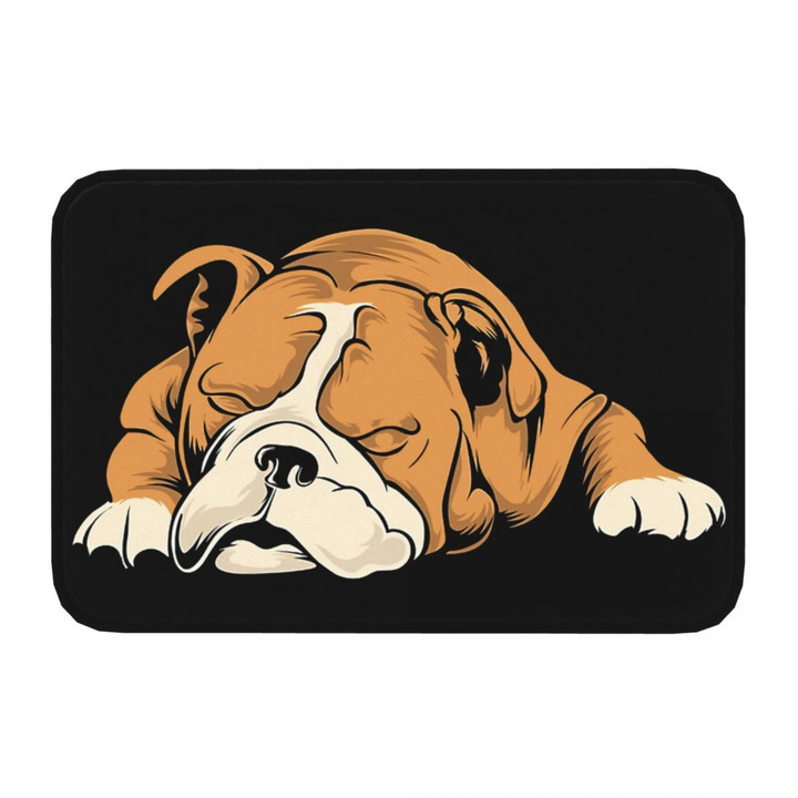 English Bulldog Pet Non-slip Doormat English Bath Kitchen Mat Welcome Carpet Home Pattern Decor