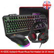 RGB Wired 104 Keys Gaming Keyboard 4800DPI Mouse