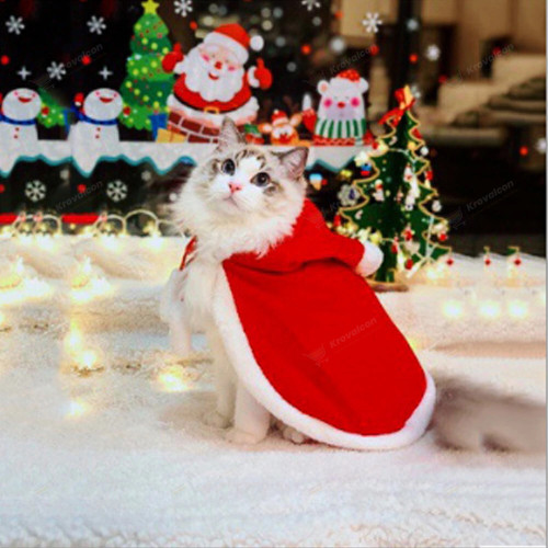 Funny Santa Cat Cosplay