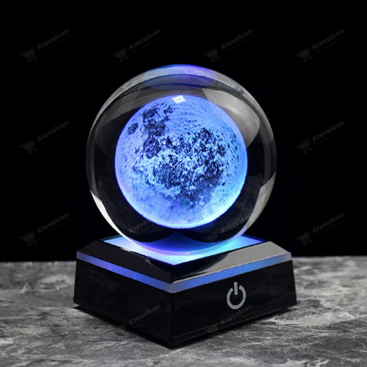3D Moon Model Crystal Ball