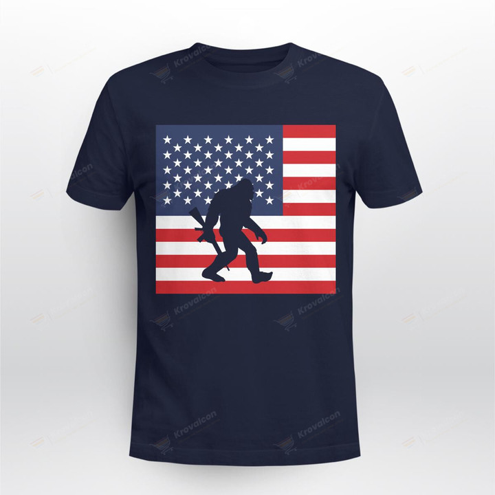 Bigfoot American Flag