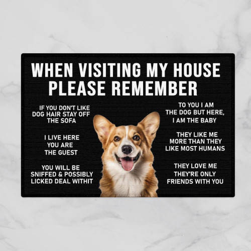 Corgi doormat