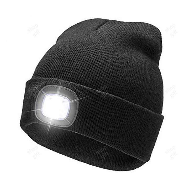 This is a discount for you - New Led Lighted Beanie Cap Hip Hop Men Women Knit Hat Hunting Camping Running Hat Christmas Gifts For Autumn Winter Warm 2022