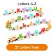 This is a discount for you - Numbers And Letters Magnetic Wooden Toy Train Puzzle