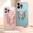 THIS IS A DISCOUNT FOR YOU - Flat 3D Butterfly Pattern Glass Cover Compatible with iPhone