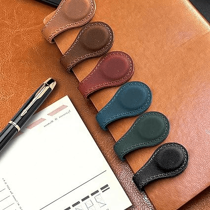 THIS IS A DISCOUNT FOR YOU - Personalized Magnetic Leather Bookmark