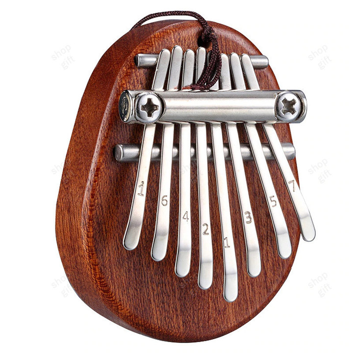 This is a discount for you - 8 Key Mini Kalimba Exquisite Finger Thumb Piano Marimba Musical Good Accessory Pendant Gift