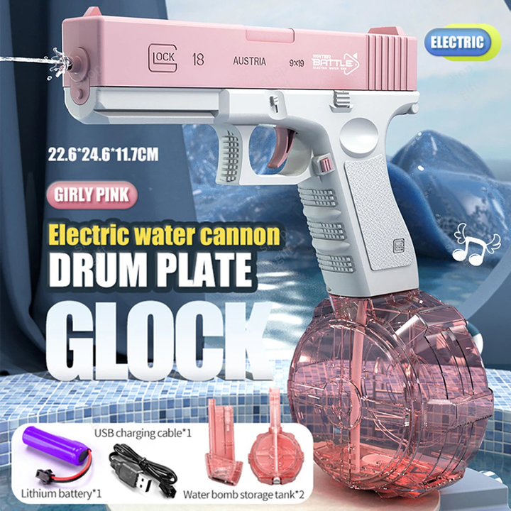 THIS IS A DISCOUNT FOR YOU - Automatic Electric Water Gun Toy Summer Induction Water Absorbing High pressure Water Gun Beach Outdoor Water rifle Fight Toys