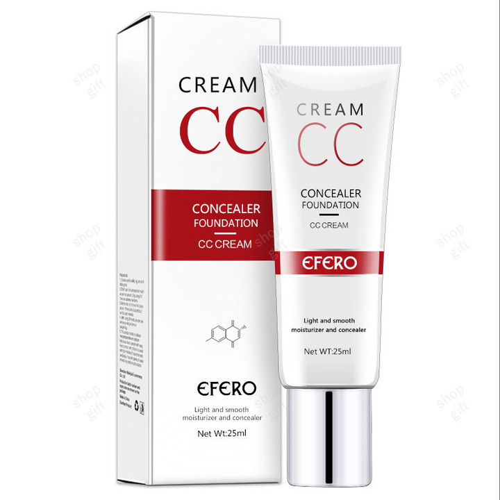THIS IS A DISCOUNT FOR YOU - EFERO Fresh and Moist Revitalizing CC Cream Makeup Face Care Base Whitening Compact Foundation Concealer Prevent Bask Skin Care