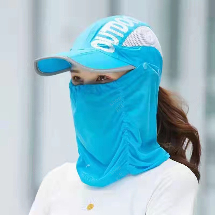 Sun Hat With Neck And Face Protection