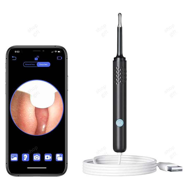 THIS IS A DISCOUNT FOR YOU - Visual Ear Cleaner With Camera 6 LED Lights 4.0mm Lens Ear Wax Removal Tool ​500W Pixel Camera Take Video 500W HD Earpick Gifts