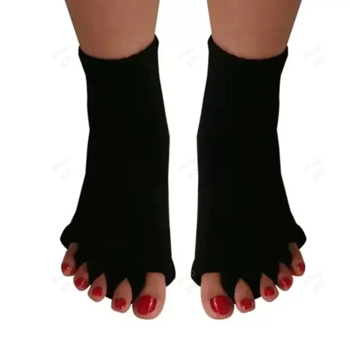 THIS IS A DISCOUNT FOR YOU - Foot Care Socks Cotton Anti Cracking Toe Separate Socks Five Toes Exposed So FtOdorless Foot Relaxation