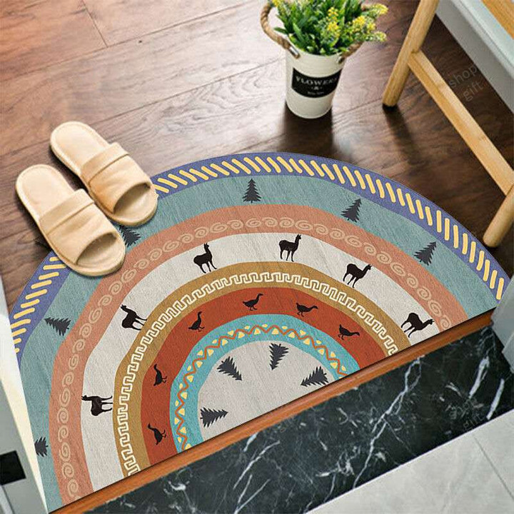 THIS IS A DISCOUNT FOR YOU - Entrance Semicircle Boho Style Unique Doormat