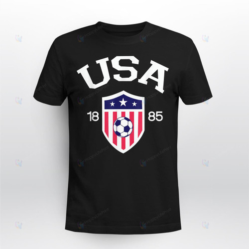 Vintage USA Soccer Shirt 1885 American Flag Football Lover
