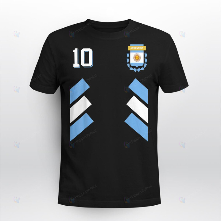 Argentina Soccer Argentinian Football Stripes 10 Jersey