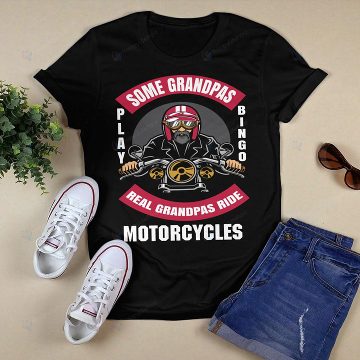 Dirt Bike Shirt, Mountain Bike Shirt - Some Grandpas Play Bingo