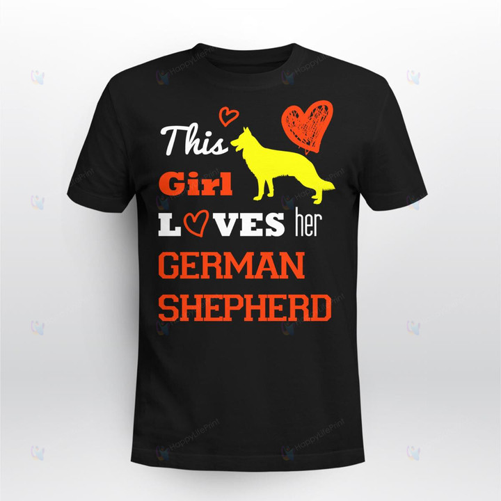 Colorful German shepherd, German shepherd dog owner apparel for Men, Women, Kids.