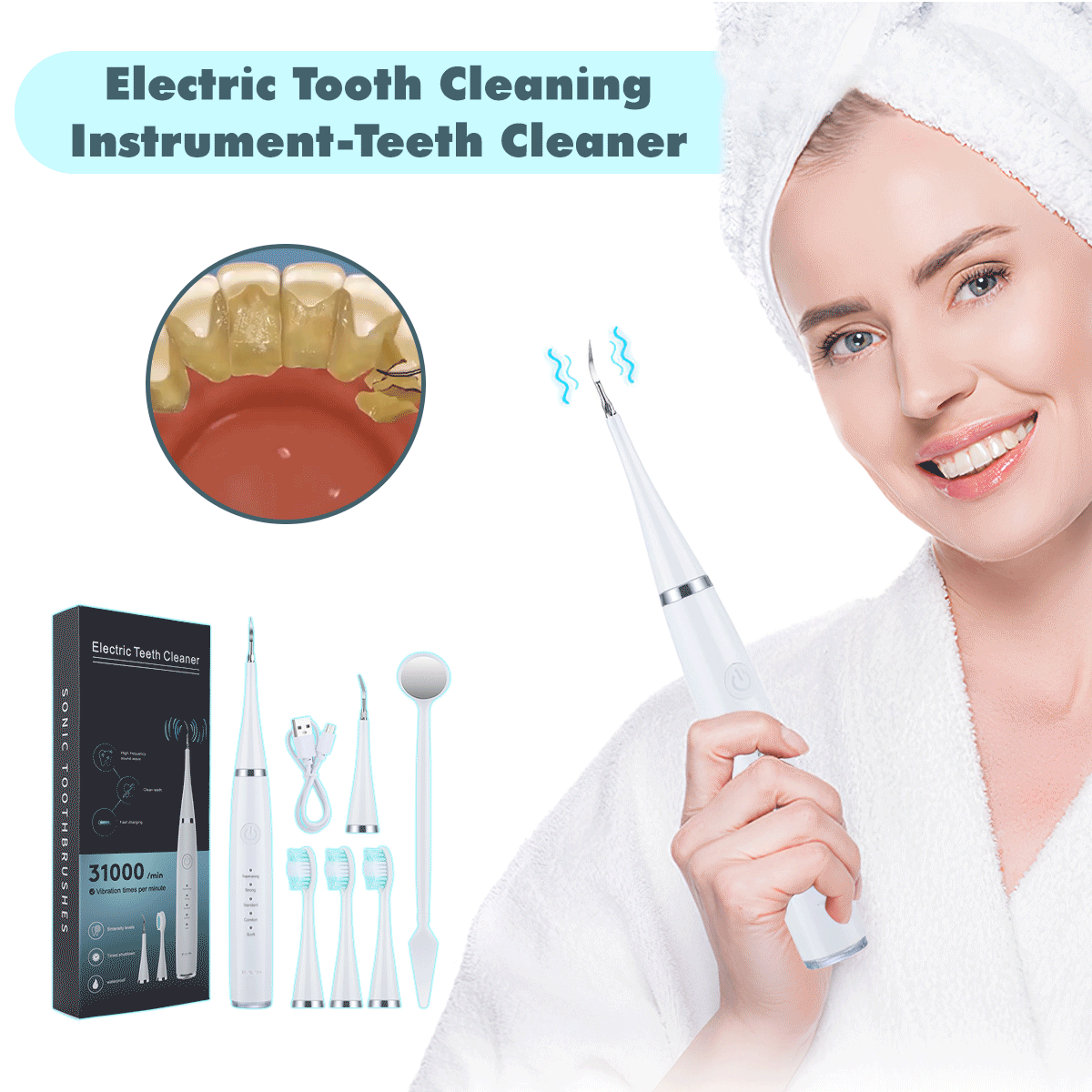 Electric tooth cleaning