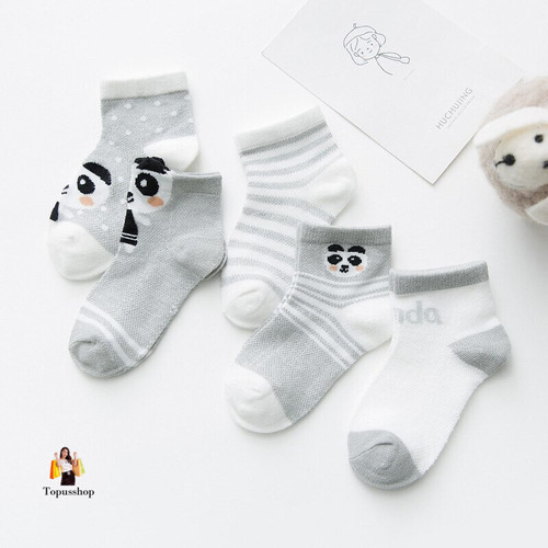 5Pairs/lot 0-2Y Infant Baby Cotton Socks Baby Clothes Accessories
