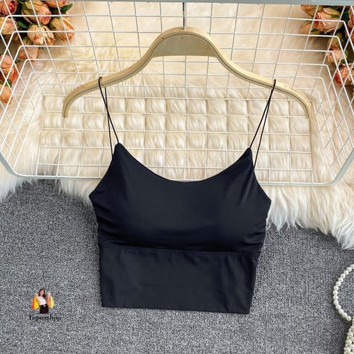 Women Crop Tops Wireless Underwear Padded Bra Bralette Vest