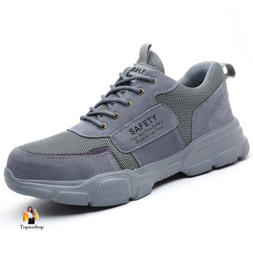 Safety Boots Anti-smash Work Shoes With Steel Toe Shoes Men