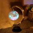 3D Moon LED Night Lights with Stand Lunar Fairy Lamp Art Kid Baby Bedroom Home Holiday Home Bedroom Decor Ornament Friends Gifts