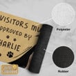 Personalized Door Mats Visitors Must Be Approved By Charlie Custom Doormat Whippet Dog Gift Ideas For Home Decor