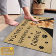 Personalized Door Mats Visitors Must Be Approved By Charlie Custom Doormat Golden Retriever Gift Ideas For Home Decor
