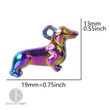 Dachshund Accessory Pendant Rainbow Color Jewelry DIY Making Necklace Earring